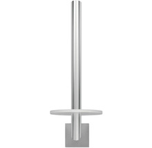 Porte-papier toilette en métal avec étagère