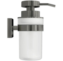 Distributeur de savon mural en métal et plastique pour la salle de bains