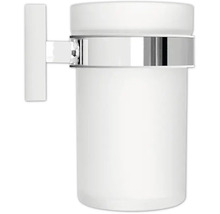 Weißer Seifenspender zur Wandmontage