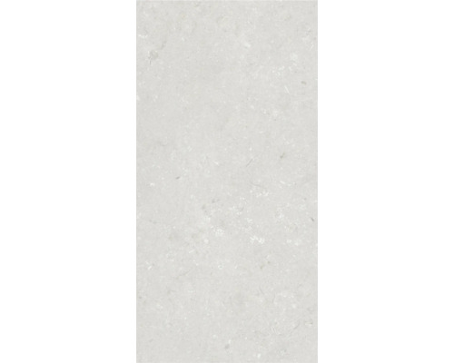 Dalle de terrasse en grès cérame fin Shellstone bianco bord rectifié 120x60x2 cm