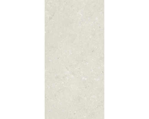 Carreau de sol clair avec un effet marbré discret.