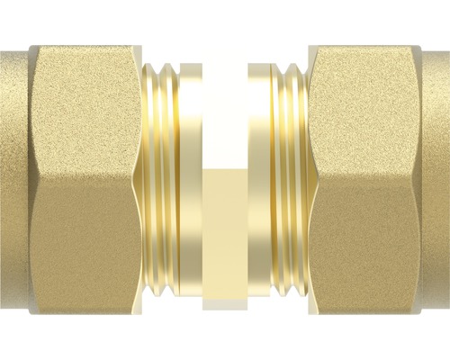 Messing-Doppelnippel zur Verbindung von Rohren