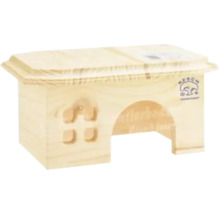 Kleintierhaus aus Holz mit Eingang