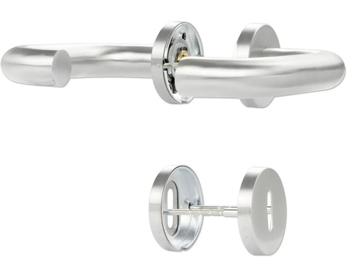 Poignée de porte en acier inoxydable avec rosaces