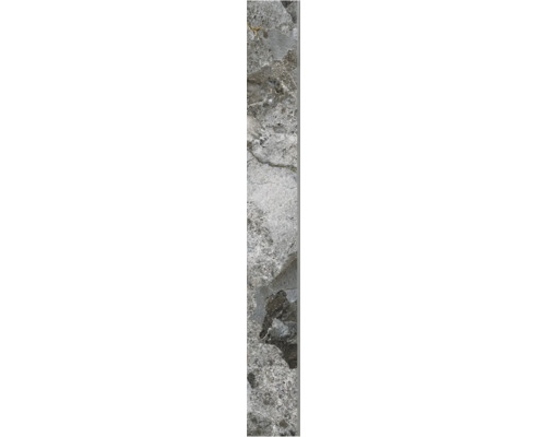 Plinthe de carrelage MIRAVA MADRID dark grey 7.5x60 cm Carreau de sol gris aspect pierre.