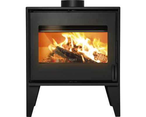 Poêle Nort ARGOS acier noir 12 kW Poêle à bois avec bois brûlant