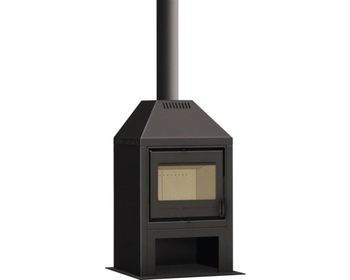 Poêle à bois avec conduit de fumée