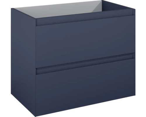 Jungborn DECEM Waschtischunterschrank BxHxT 80x63.5x45.8 cm navy blau matt