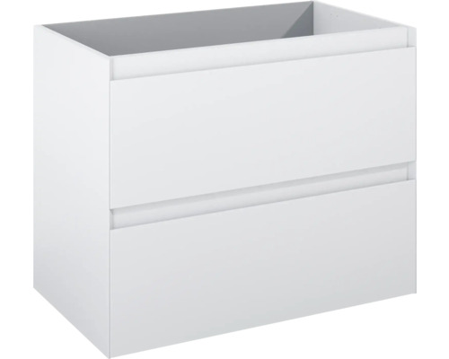 Meuble sous lavabo Jungborn DECEM lxhxp 80x63.5x45.8 cm blanc mat