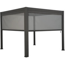 Quadratischer Pavillon mit Sichtschutzrollos