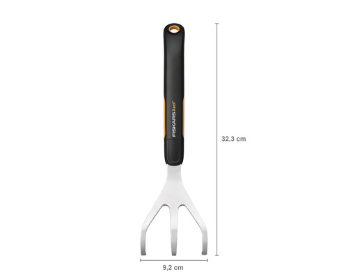 Fiskars Xact Gartenkralle, 32,3 cm lang, 9,2 cm breit