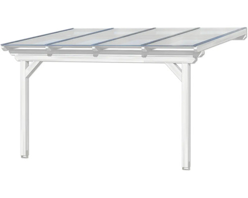 Abri de voiture indépendant avec toit transparent