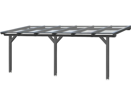 Toit de terrasse avec toit transparent