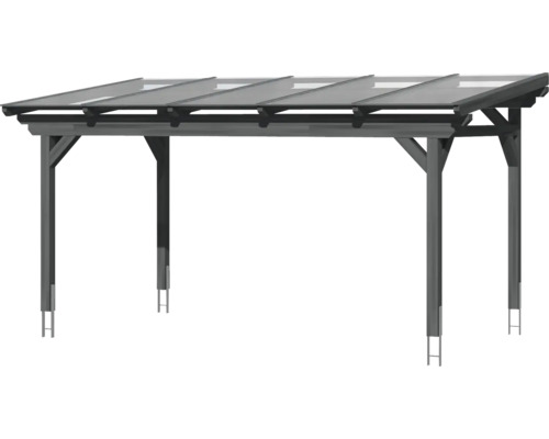 Carport en bois avec toit plat