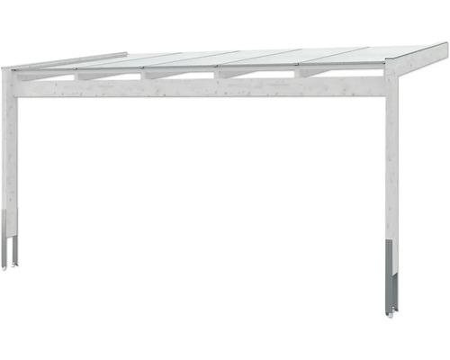 Holzcarport mit transparentem Dach