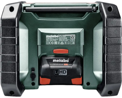 Radio de chantier Metabo avec batterie