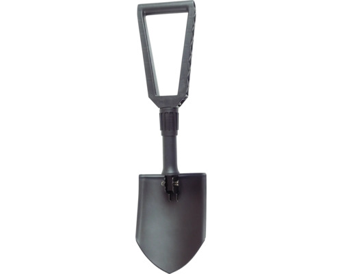 Pelle pliante en métal avec manche en plastique