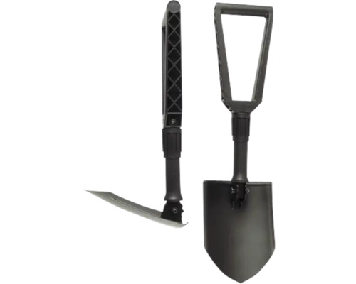 Pelle pliante avec pioche