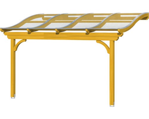 Pergola en bois avec toit transparent