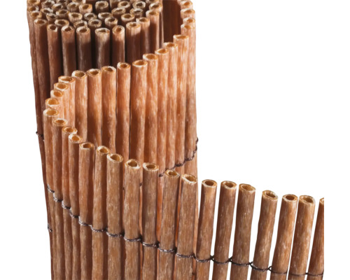 Bambusmatte aufgerollt