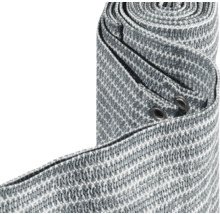 Brise-vue en tissu enroulé avec des œillets