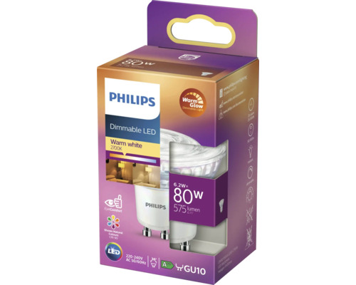 Philips LED Leuchtmittel GU10 dimmbar in Verpackung
