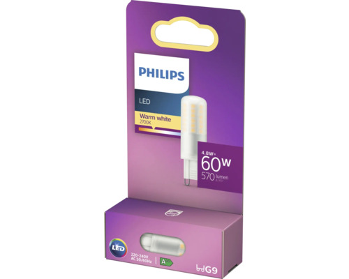 Philips LED Lampe G9 in Produktverpackung