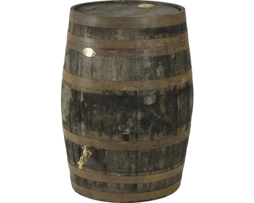 Regentonne aus Holz mit Zapfhahn