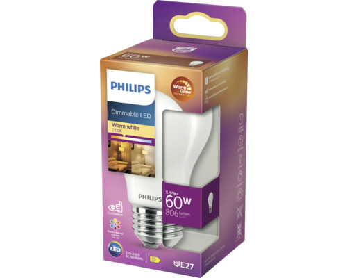 Philips LED Leuchtmittel mit E27 Fassung in Verpackung