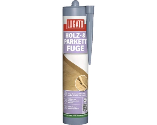 Joint de bois et de parquet Lugato 310 ml Chêne Cartouche de mastic acrylique Lugato pour joints de bois et parquet