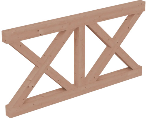 Balustrade en croix de Saint-André SKAN HOLZ 170 x 84 cm, douglasie, nature Poutre en bois pour la construction