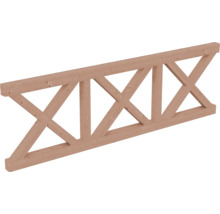 Balustrade en croix de Saint-André SKAN HOLZ 270 x 84 cm, douglasie, nature