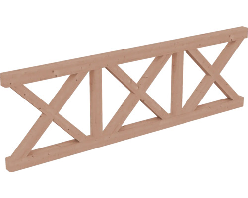 Poutre en bois avec croisillons pour construction de toiture