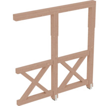 Cadre en bois avec entretoises diagonales pour la stabilisation