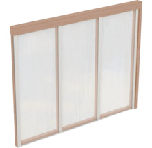 Paroi latérale SKAN HOLZ für Toiture pour terrasses 255x200 cm douglasie nature