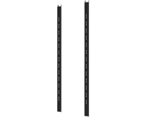 Support d'étagères pour l'abri de jardin Konsta Premium 2 rails de support d'étagères noirs