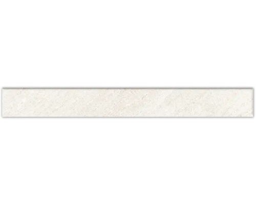 Carrelage de plinthe Discovery Glacier blanc 30x7 cm