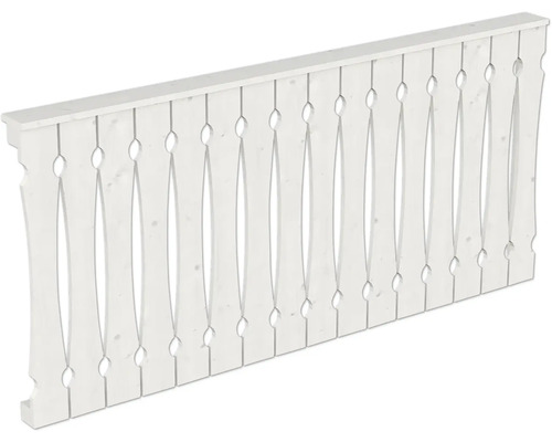 Holzzaunfeld mit Zierelementen