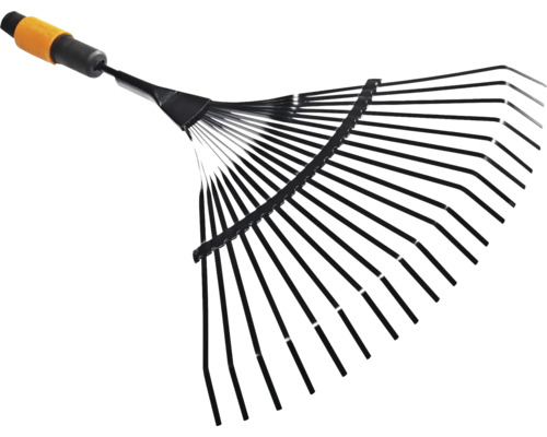 Râteau de jardin en métal avec manche