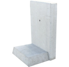 L-Stein Winkelstein bewehrt grau 50 x 12 x 80 cm Fusstiefe = 45 cm