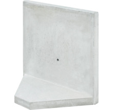 L-Stein Ecke Winkelstein grau 100 x 5 x 100 cm Fusstiefe = 45 cm