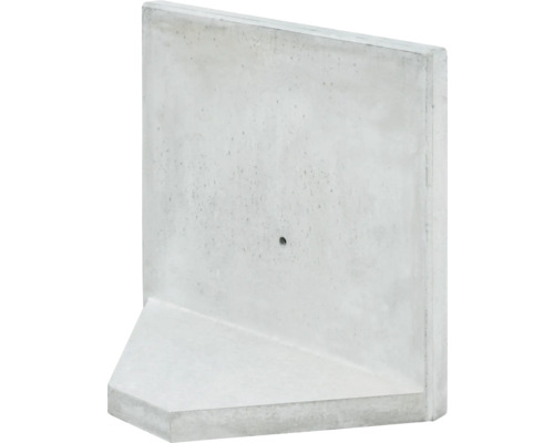 L-Stein Ecke Winkelstein grau 100 x 5 x 100 cm Fusstiefe = 45 cm L-Stein Ecke Winkelstein grau 100 x 5 x 100 cm Fusstiefe = 45 cm