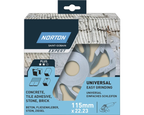 Norton Meule diamant CG Slant Ø 115 x 22, 23 mm