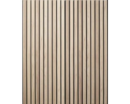 Holzpaneel mit Lamellenstruktur