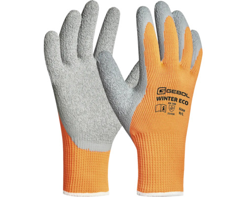 Gebol Gants d'hiver Winter Eco orange/gris taille 8 Gants de travail Gebol Winter Eco, taille 9/L