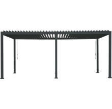 Pergola avec toit à lamelles et quatre poteaux