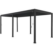 Pergola autoportante en métal avec toit à lamelles
