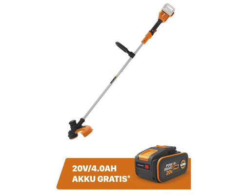 Akku Freischneider WORX WG183E.9 2x20V + GRATIS Zugabeartikel Ersatzakku WA3644 20V (4,0 Ah) Akku Freischneider WORX WG183E.9 2x20V + GRATIS Zugabeartikel Ersatzakku WA3644 20V (4,0 Ah)