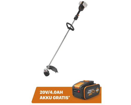 Akku-Rasentrimmer WORX Nitro 40V (2 x 20V) 38cm WG185E.9, Brushless Motor + GRATIS Zugabeartikel Ersatzakku WA3644 20V (4,0 Ah) Akku-Rasentrimmer WORX Nitro 40V (2 x 20V) 38cm WG185E.9, Brushless Motor + GRATIS Zugabeartikel Ersatzakku WA3644 20V (4,0 Ah)