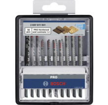 Jeu de lames de scie sauteuse Bosch pour bois dur et stratifié, 10 pièces